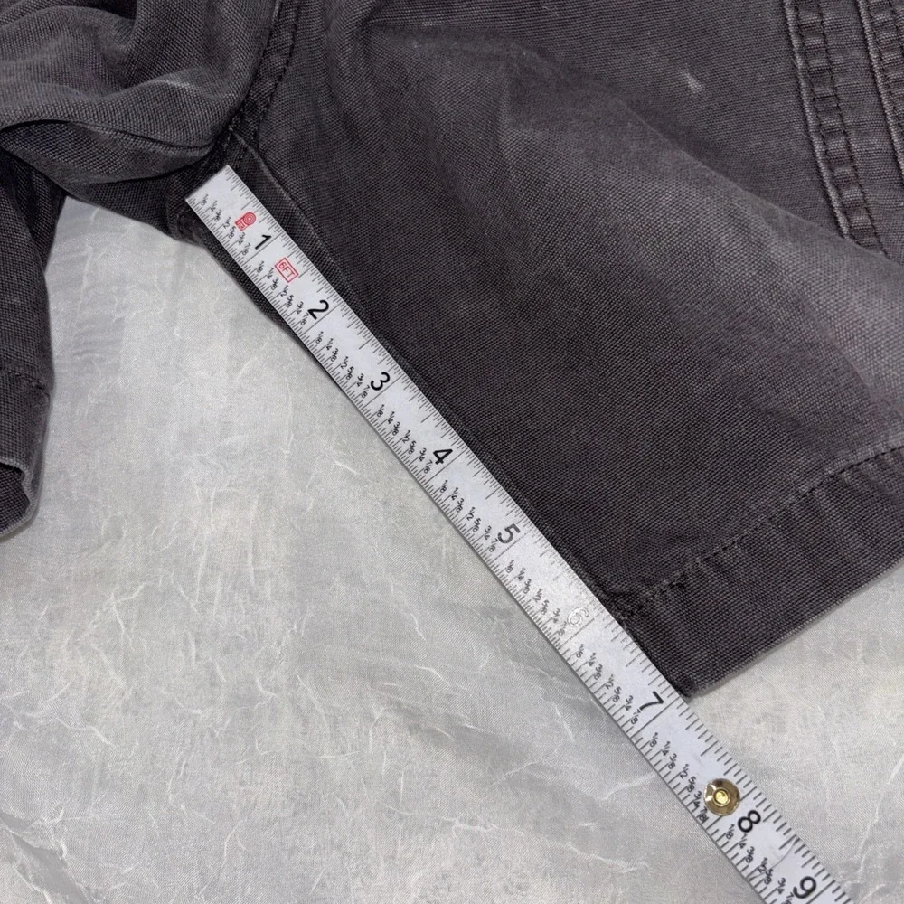Savane Shorts Mens 38 Dark Grey Cargo Safari Utility Stretch Waist Flat Front